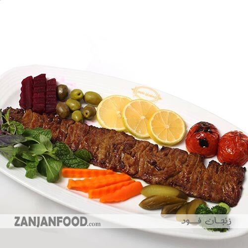 خوراک برگ مخصوص رستوران نفیس زنجان
