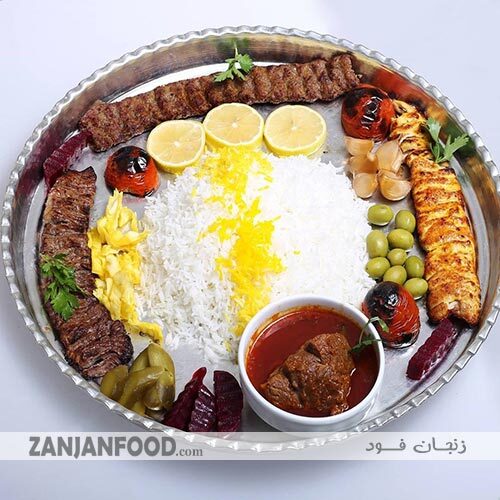  سفارش سینی مخصوص رستوران نفیس زنجان 