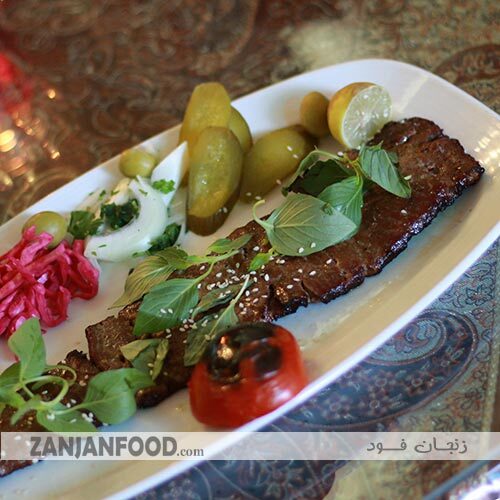  خوراک برگ ممتاز رستوران مشاهیر زنجان 
