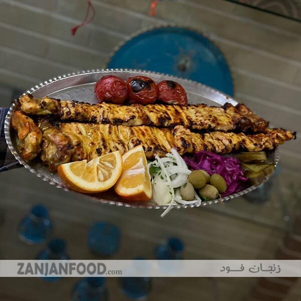  خوراک جوجه کباب رستوران مشاهیر زنجان 