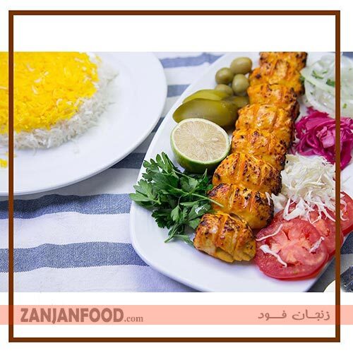چلو فیله جوجه رستوران صدف 2 زنجان