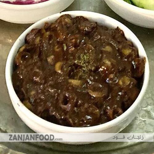 زیتون پرورده رستوران مشاهیر زنجان