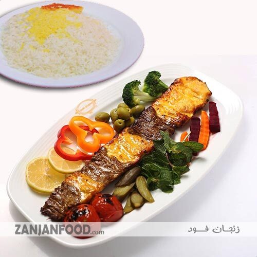  چلو کباب بختیاری رستوران نفیس زنجان 