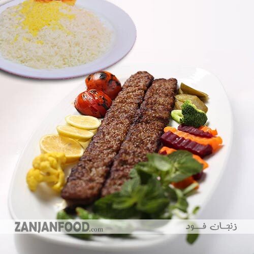  چلو کوبیده مخصوص رستوران نفیس زنجان 