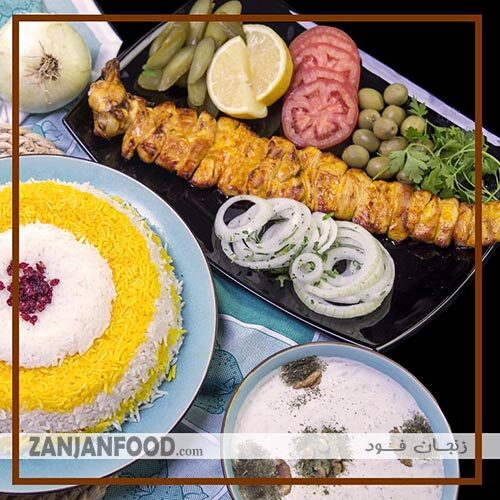  چلو جوجه کباب رستوران صدف 2 زنجان 