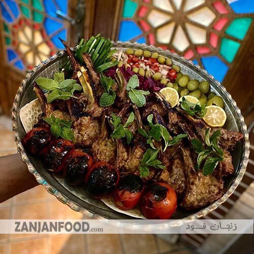  کباب شیشلیک مخصوص رستوران مشاهیر زنجان 