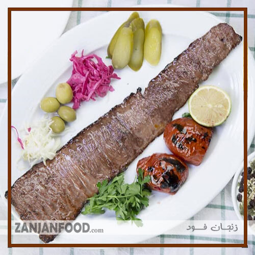 خوراک برگ تالار رستوران صدف 2 زنجان