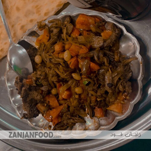  جغور بغور ینتی زنجان با گوشت 