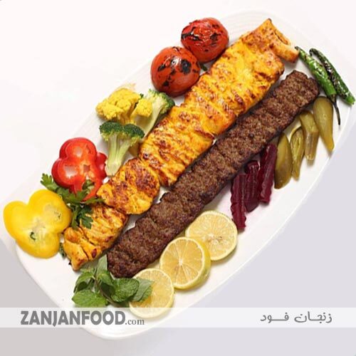  خوراک کباب هاشمی رستوران نفیس زنجان 